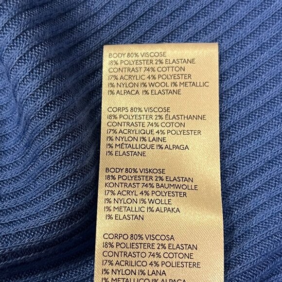 Free People NWT Prism Fair Isle Pullover Top, Blue Bell Combo, L - Picture 5 of 8